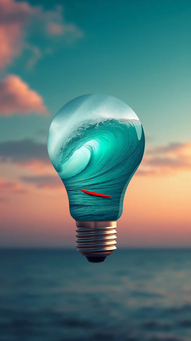 summer-adventure-wallpapers-giant-wave-inside-lightbulb
