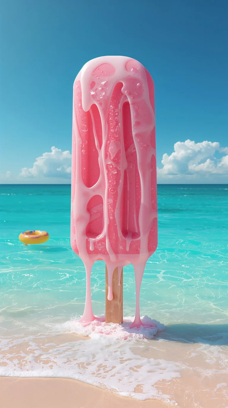 summer-adventure-wallpapers-melting-popsicle-ocean