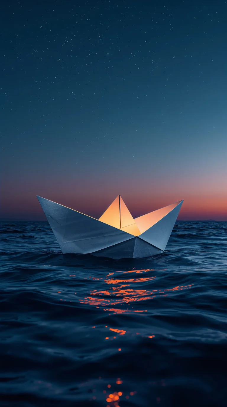 summer-adventure-wallpapers-paper-boat-giant-ocean