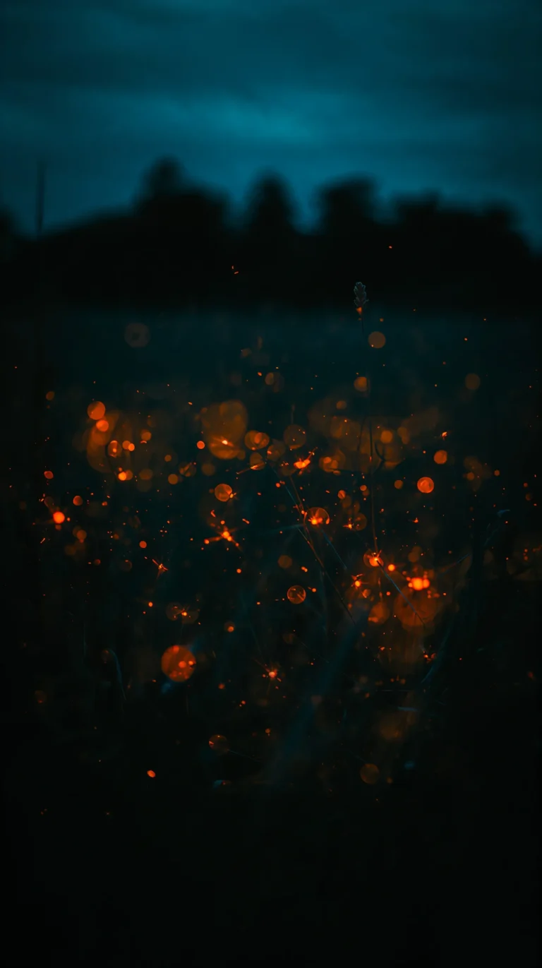 summer-wallpapers-for-phone-aesthetic-fireflies-dusk