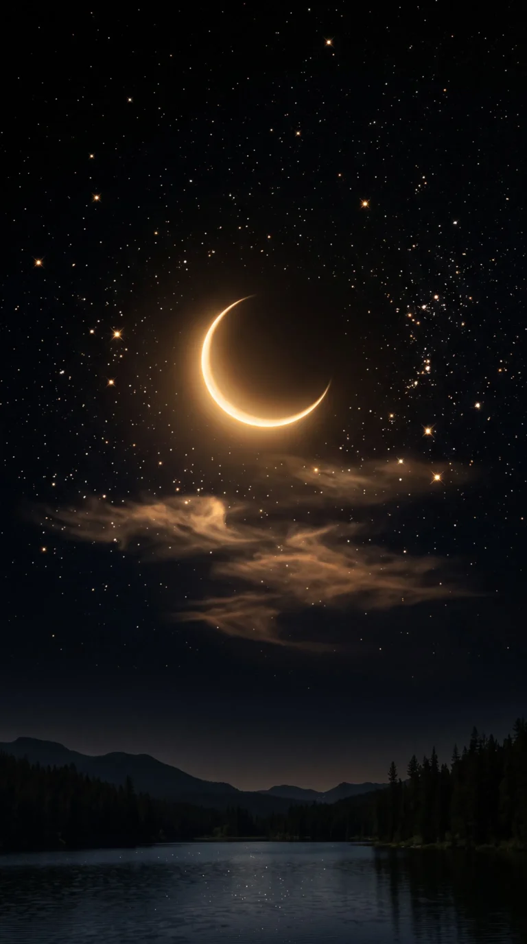 black-starry-night-wallpapers-crescent-moon-stars