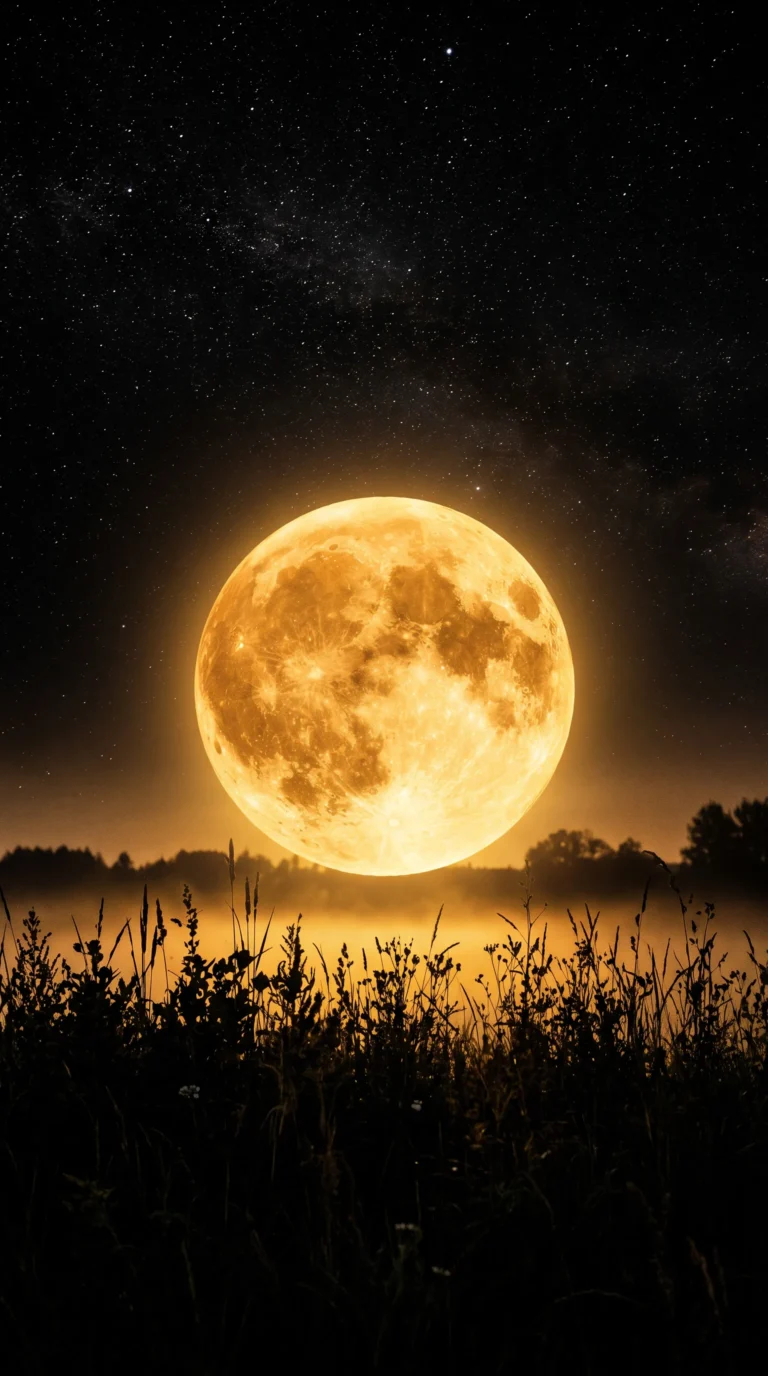black-starry-night-wallpapers-giant-moon-gold