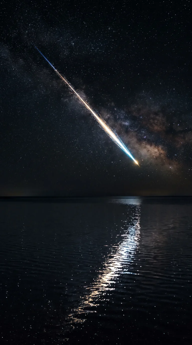 black-starry-night-wallpapers-meteor-over-ocean