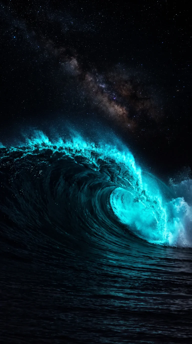 black-starry-night-wallpapers-wave-neon-splash